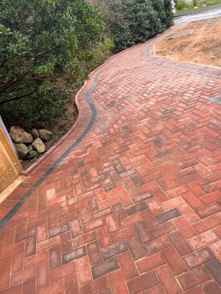 Brindle block paving on driveway in Stroud