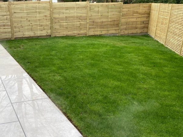 Pathway, patio and lawn installation in Dursley, Gloucestershire